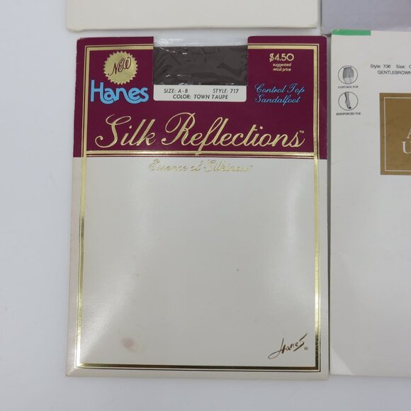 Vintage Hanes Lot of 9 Pantyhose Varied Sizes and Colors 1990s 2000s NEW Unused - Picture 14 of 16